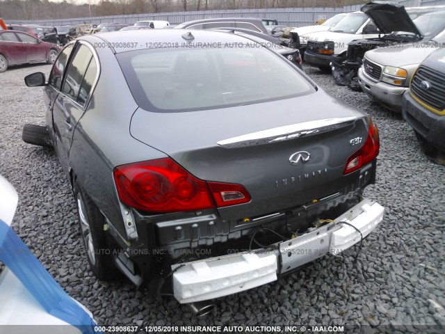 JN1CV6AR3CM675663 - 2012 INFINITI G37 GRAY photo 3