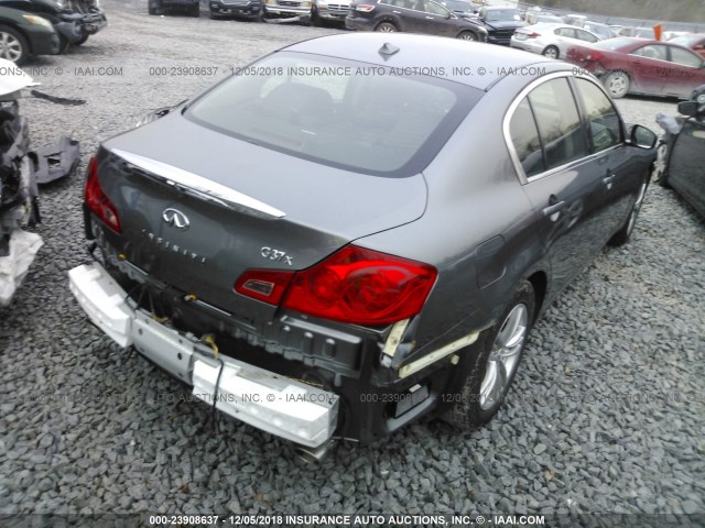 JN1CV6AR3CM675663 - 2012 INFINITI G37 GRAY photo 4