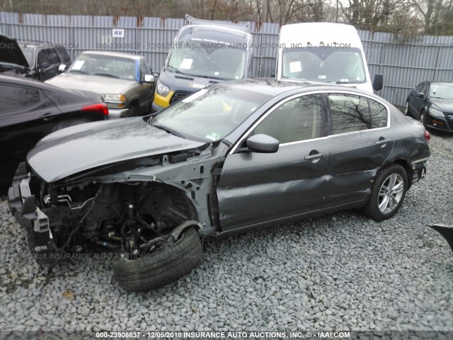 JN1CV6AR3CM675663 - 2012 INFINITI G37 GRAY photo 6