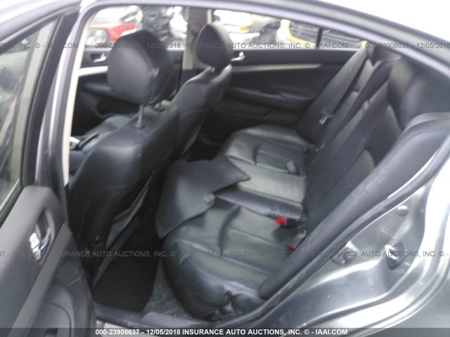 JN1CV6AR3CM675663 - 2012 INFINITI G37 GRAY photo 8