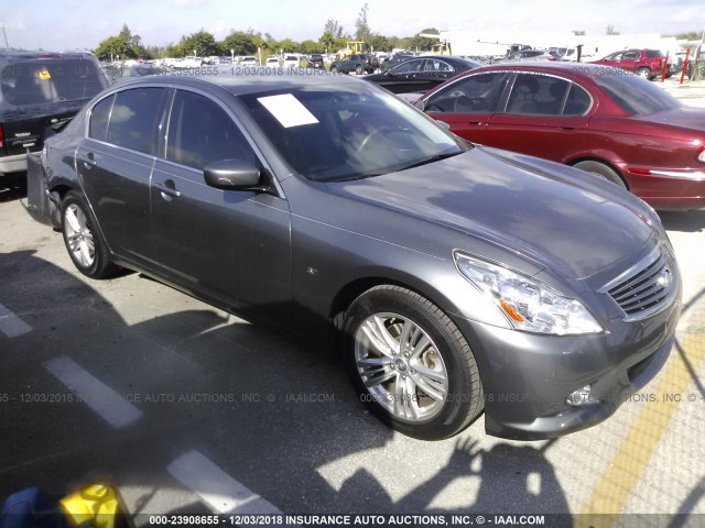 JN1CV6AP4FM501541 - 2015 INFINITI Q40 GRAY photo 1