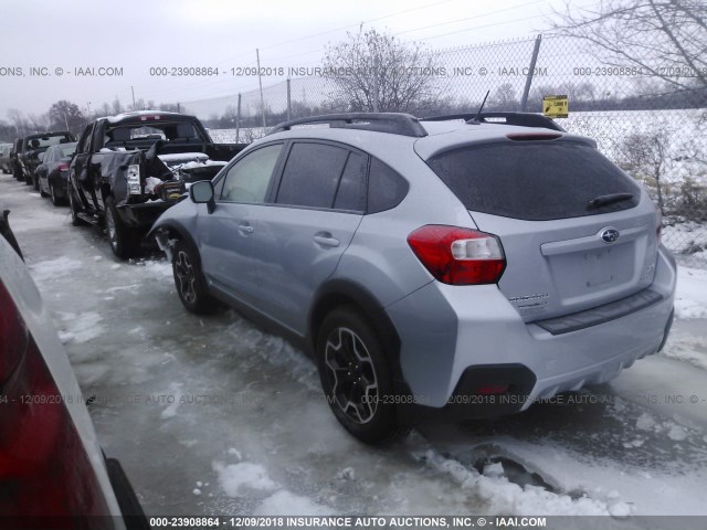 JF2GPACC0E8208623 - 2014 SUBARU XV CROSSTREK 2.0 PREMIUM GRAY photo 3