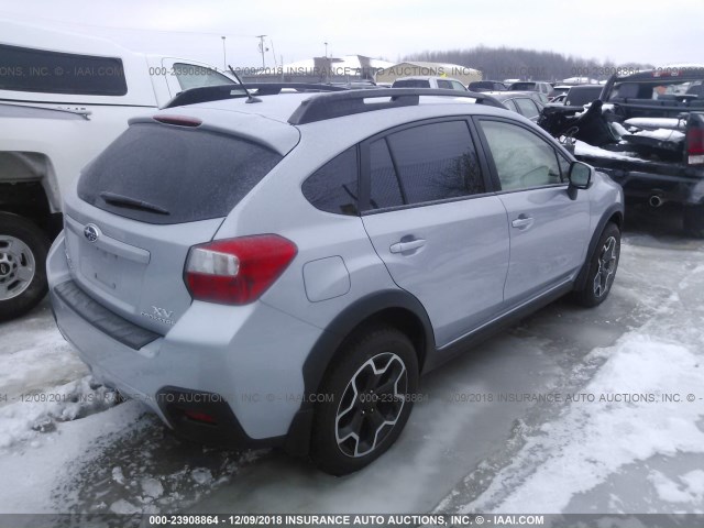 JF2GPACC0E8208623 - 2014 SUBARU XV CROSSTREK 2.0 PREMIUM GRAY photo 4