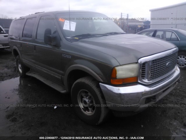 1FMNU43S01EA48659 - 2001 FORD EXCURSION LIMITED GREEN photo 1