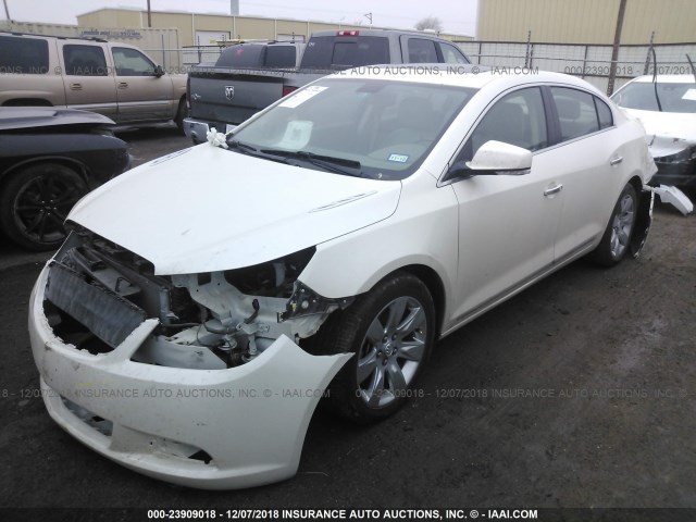 1G4GE5EV8AF181232 - 2010 BUICK LACROSSE CXS WHITE photo 2