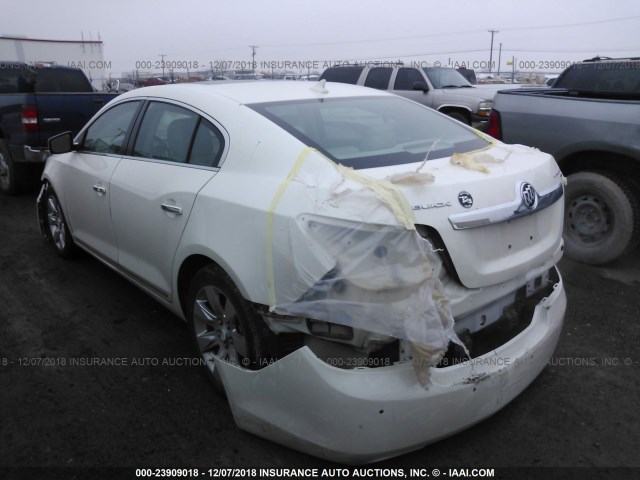 1G4GE5EV8AF181232 - 2010 BUICK LACROSSE CXS WHITE photo 3