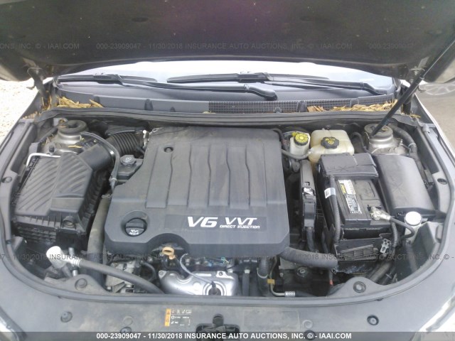 1G4GE5ED3BF393416 - 2011 BUICK LACROSSE CXS BROWN photo 10