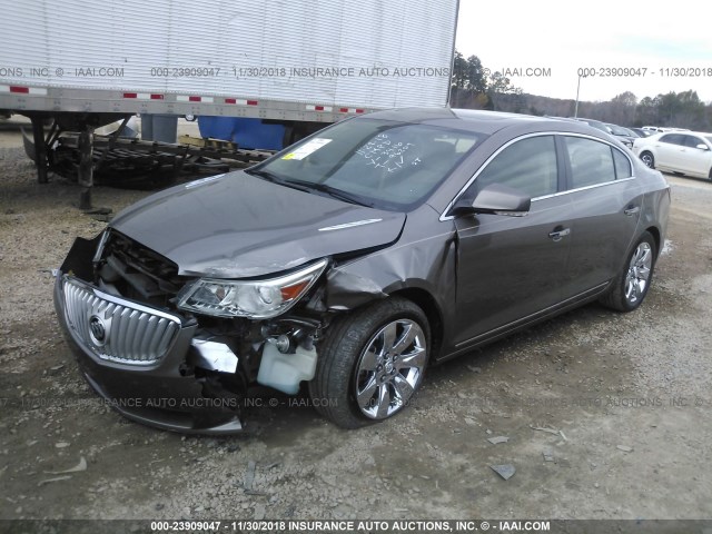 1G4GE5ED3BF393416 - 2011 BUICK LACROSSE CXS BROWN photo 2