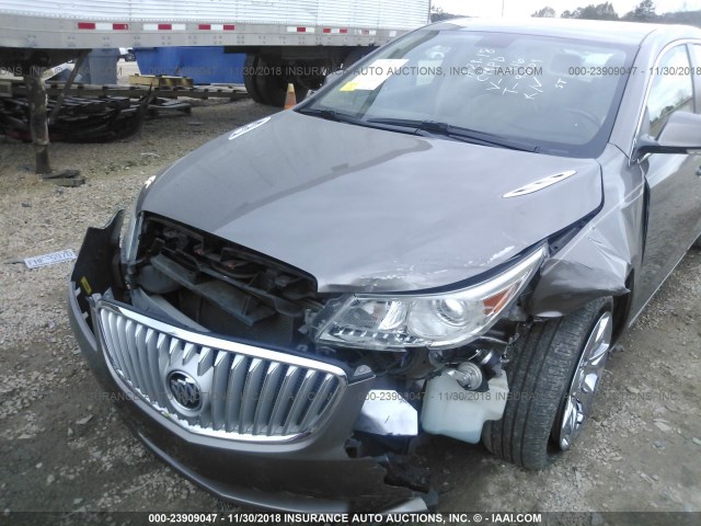 1G4GE5ED3BF393416 - 2011 BUICK LACROSSE CXS BROWN photo 6