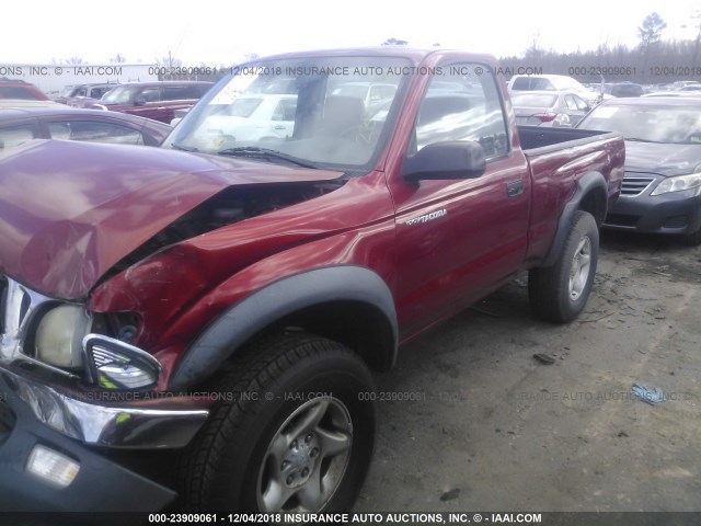 5TENM92N31Z720093 - 2001 TOYOTA TACOMA RED photo 2