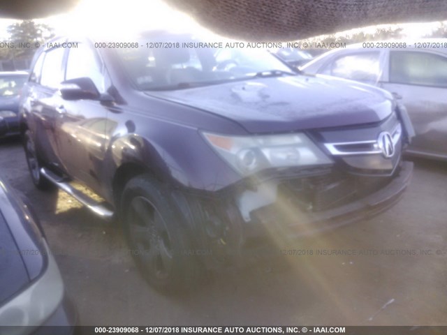 2HNYD28527H533552 - 2007 ACURA MDX SPORT RED photo 1