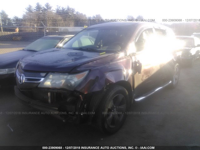 2HNYD28527H533552 - 2007 ACURA MDX SPORT RED photo 2