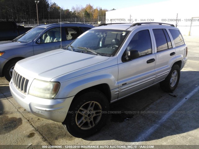 1J4GX48S34C316417 - 2004 JEEP GRAND CHEROKEE LAREDO/COLUMBIA/FREEDOM ვერცხლისფერი ფოტო 2
