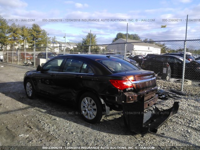 1C3CCBAB9CN180560 - 2012 CHRYSLER 200 LX BURGUNDY photo 3