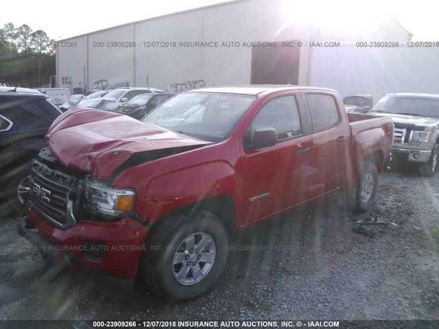 1GTG5AE32F1171439 - 2015 GMC CANYON RED photo 2