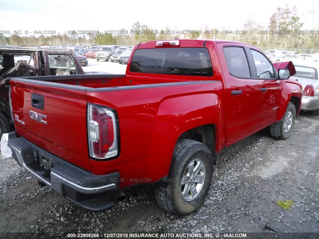 1GTG5AE32F1171439 - 2015 GMC CANYON RED photo 4