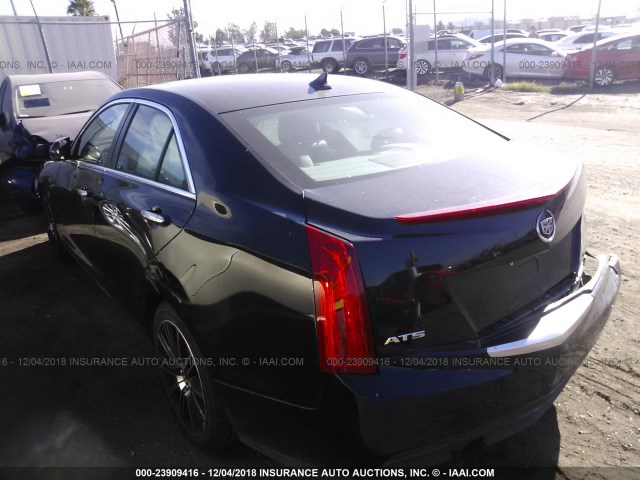 1G6AA5RA9D0168139 - 2013 CADILLAC ATS BLACK photo 3