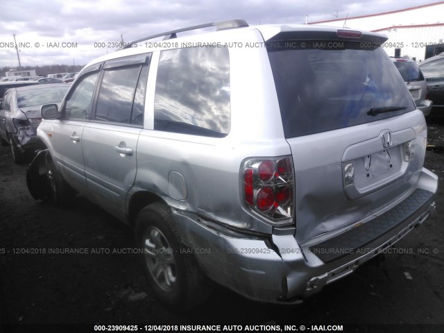 5FNYF28288B026345 - 2008 HONDA PILOT VP SILVER photo 3