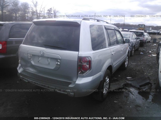 5FNYF28288B026345 - 2008 HONDA PILOT VP SILVER photo 4