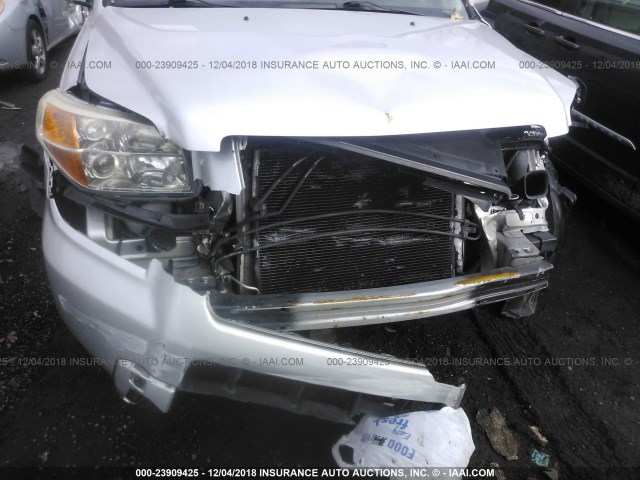 5FNYF28288B026345 - 2008 HONDA PILOT VP SILVER photo 6