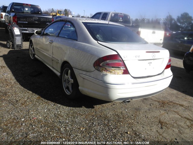 WDBTJ75J54F115070 - 2004 MERCEDES-BENZ CLK 500 WHITE photo 3