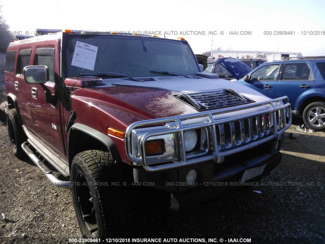 5GRGN23UX5H124827 - 2005 HUMMER H2 MAROON photo 1