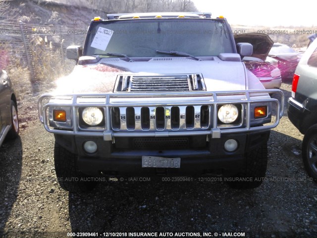 5GRGN23UX5H124827 - 2005 HUMMER H2 MAROON photo 6