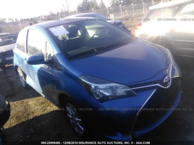 VNKJTUD33GA059241 - 2016 TOYOTA YARIS L/LE BLUE photo 1