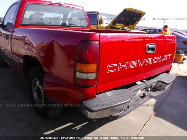 1GCEC14W8XZ213818 - 1999 CHEVROLET SILVERADO C1500 RED photo 6