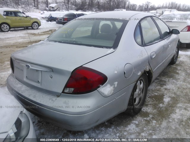 1FAFP55202G274781 - 2002 FORD TAURUS SES SILVER photo 4