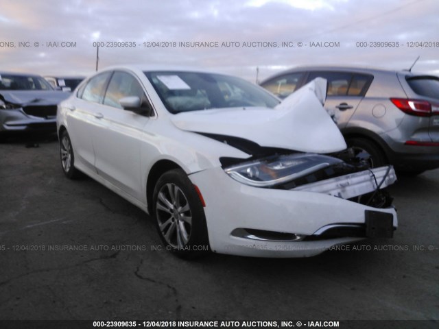 1C3CCCAB6FN732445 - 2015 CHRYSLER 200 LIMITED WHITE photo 1