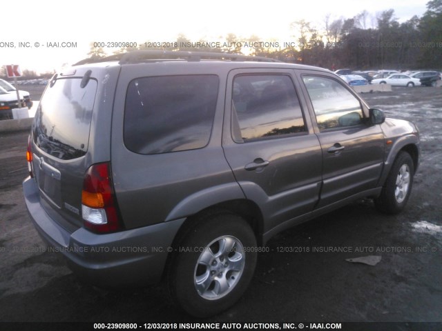 4F2YU08182KM51950 - 2002 MAZDA TRIBUTE LX/ES GRAY photo 4