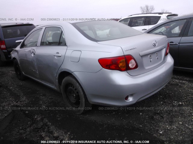 1NXBU4EE7AZ301637 - 2010 TOYOTA COROLLA S/LE/XLE GRAY photo 3