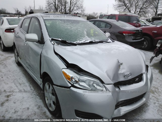 2T1LE40E59C002816 - 2009 TOYOTA COROLLA MATRIX S SILVER photo 1