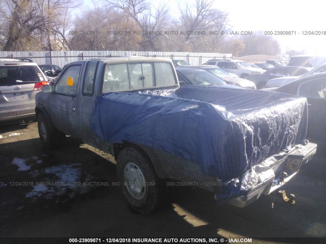 1N6HD16Y7MC404313 - 1991 NISSAN TRUCK KING CAB BLUE photo 3