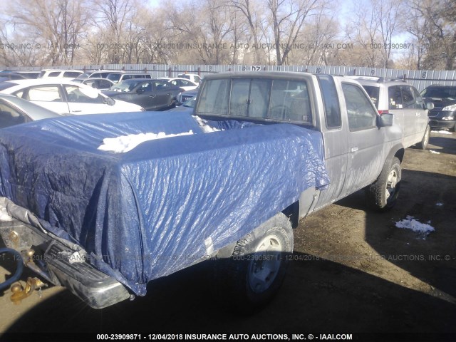 1N6HD16Y7MC404313 - 1991 NISSAN TRUCK KING CAB BLUE photo 4