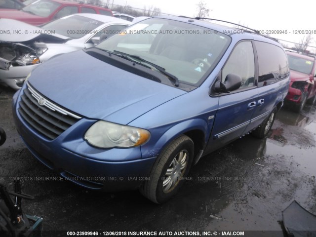 2A4GP54L37R184064 - 2007 CHRYSLER TOWN & COUNTRY TOURING BLUE photo 2