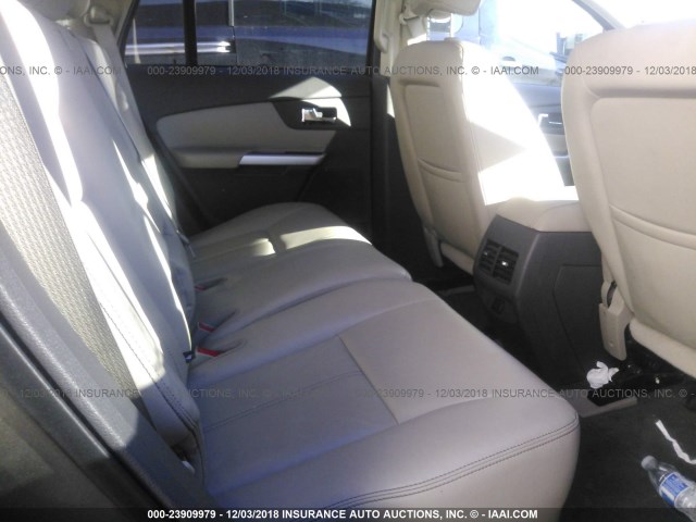 2FMDK4JC6CBA41825 - 2012 FORD EDGE SEL GRAY photo 8