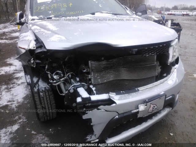 3C4PDCBG6CT153293 - 2012 DODGE JOURNEY SXT SILVER photo 6