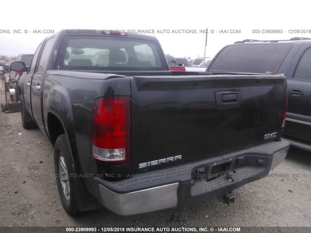 3GTEC13C48G206244 - 2008 GMC SIERRA C1500 BLACK photo 3