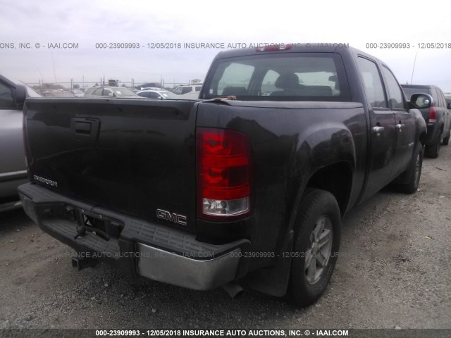 3GTEC13C48G206244 - 2008 GMC SIERRA C1500 BLACK photo 4