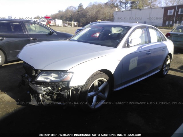 WAUFFAFL9CA097663 - 2012 AUDI A4 PREMIUM PLUS SILVER photo 2