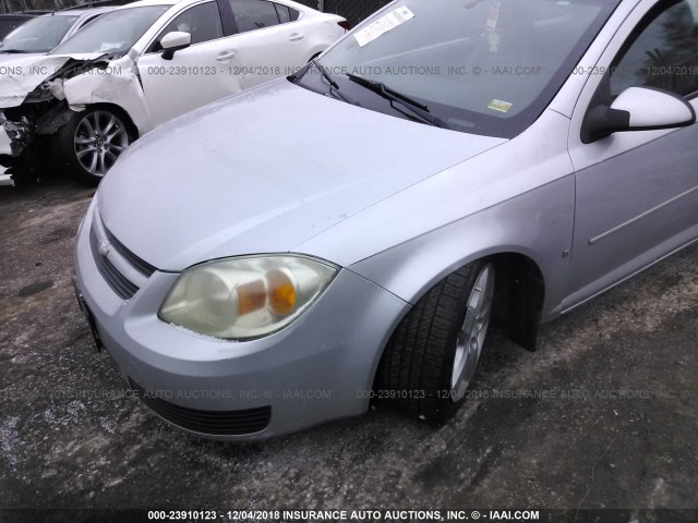 1G1AL15FX77316689 - 2007 CHEVROLET COBALT LT SILVER photo 6