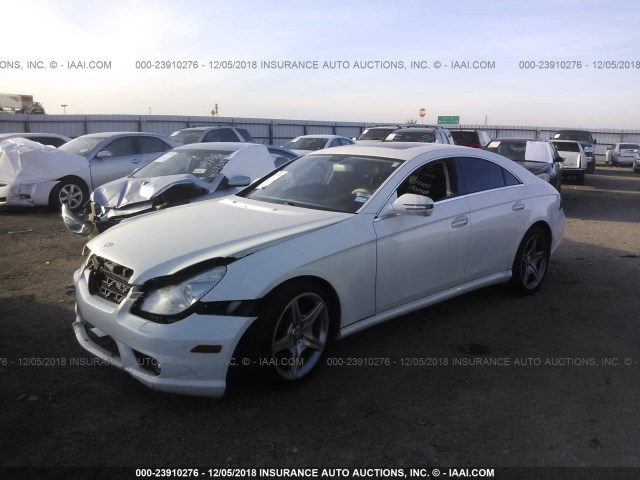 WDDDJ7CB8BA169478 - 2011 MERCEDES-BENZ CLS 550 WHITE photo 2