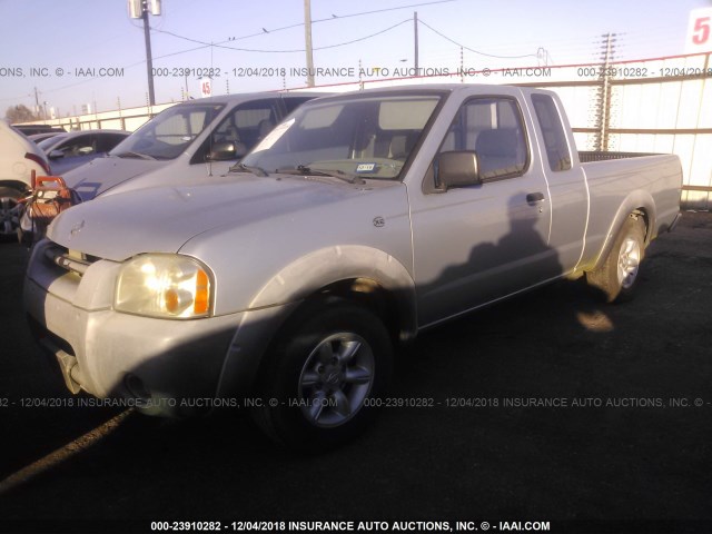 1N6DD26S91C310428 - 2001 NISSAN FRONTIER KING CAB XE SILVER photo 2