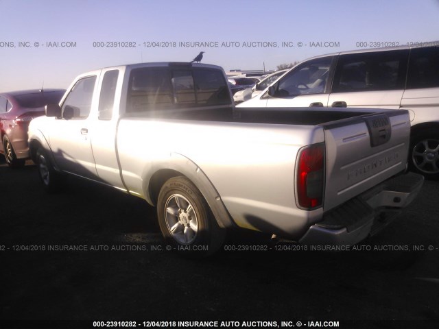 1N6DD26S91C310428 - 2001 NISSAN FRONTIER KING CAB XE SILVER photo 3