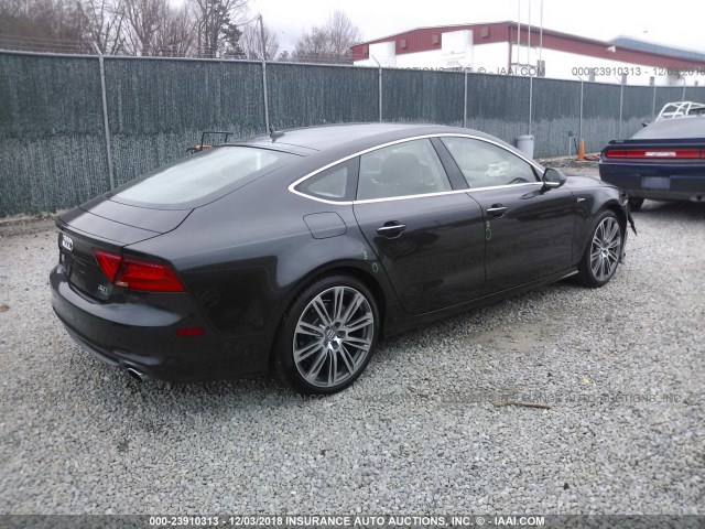 WAU3GAFC6CN056819 - 2012 AUDI A7 PRESTIGE GRAY photo 4