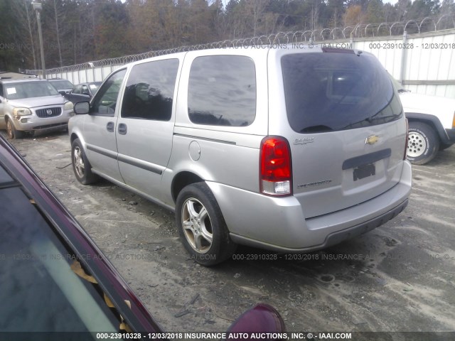 1GNDV23117D214900 - 2007 CHEVROLET UPLANDER LS SILVER photo 3