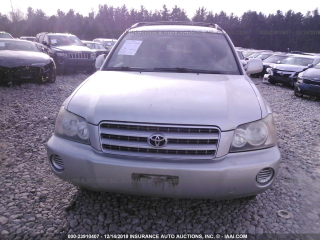 JTEHF21A230127272 - 2003 TOYOTA HIGHLANDER LIMITED SILVER photo 6