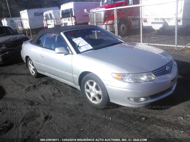 2T1FF28P33C603881 - 2003 TOYOTA CAMRY SOLARA SE/SLE ვერცხლისფერი ფოტო 1